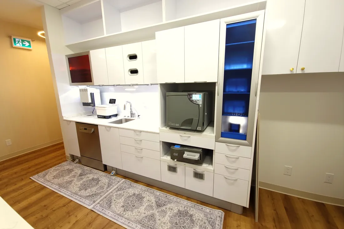 Sterilisation and instrument processing centre at Monaco Dentistry